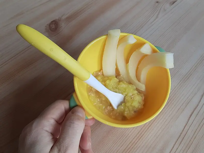 Пюре из кабачка и цветной капусты